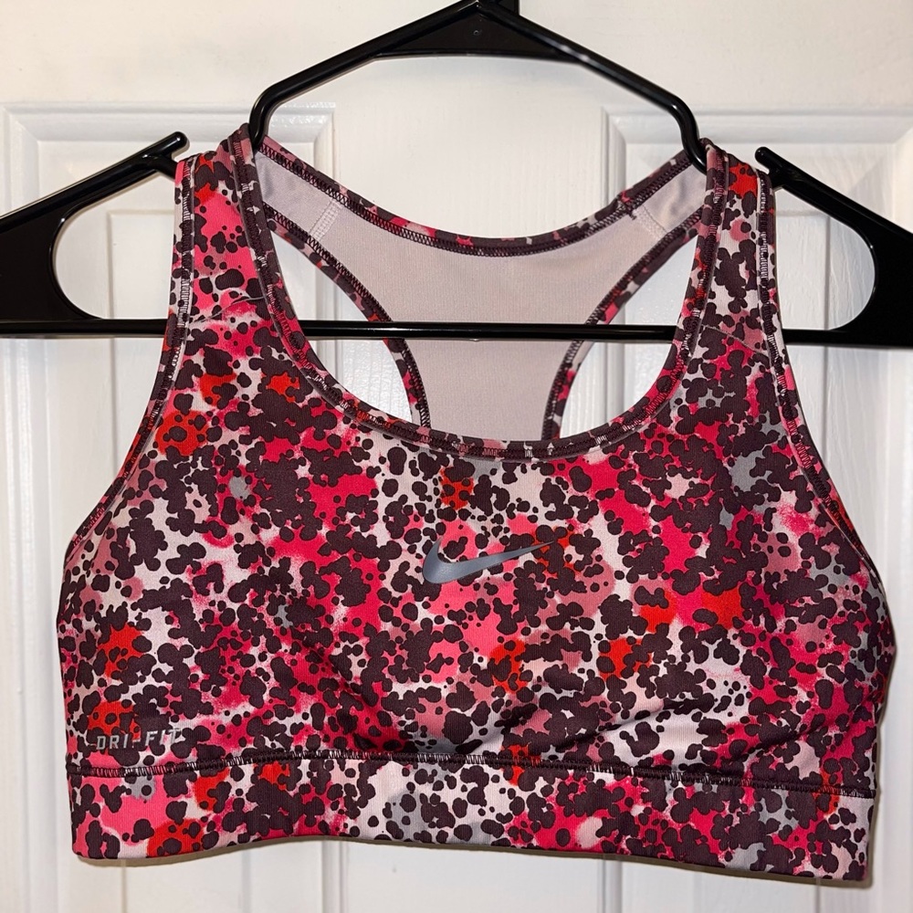 Nike Cheeta Printed Sports Bra, Size S